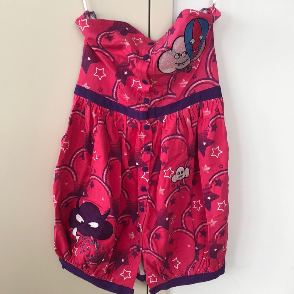 Fun, patchwork sleeveless dress